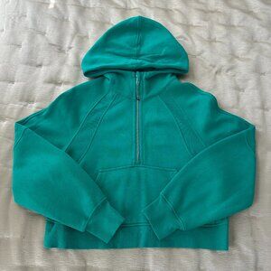 lululemon Scuba Oversized Half-Zip Hoodie Kelly Green - XS/S
